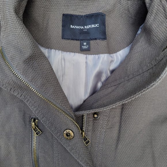 SOLD: Banana Republic Military Cropped Jacket M - Picture 3 of 8